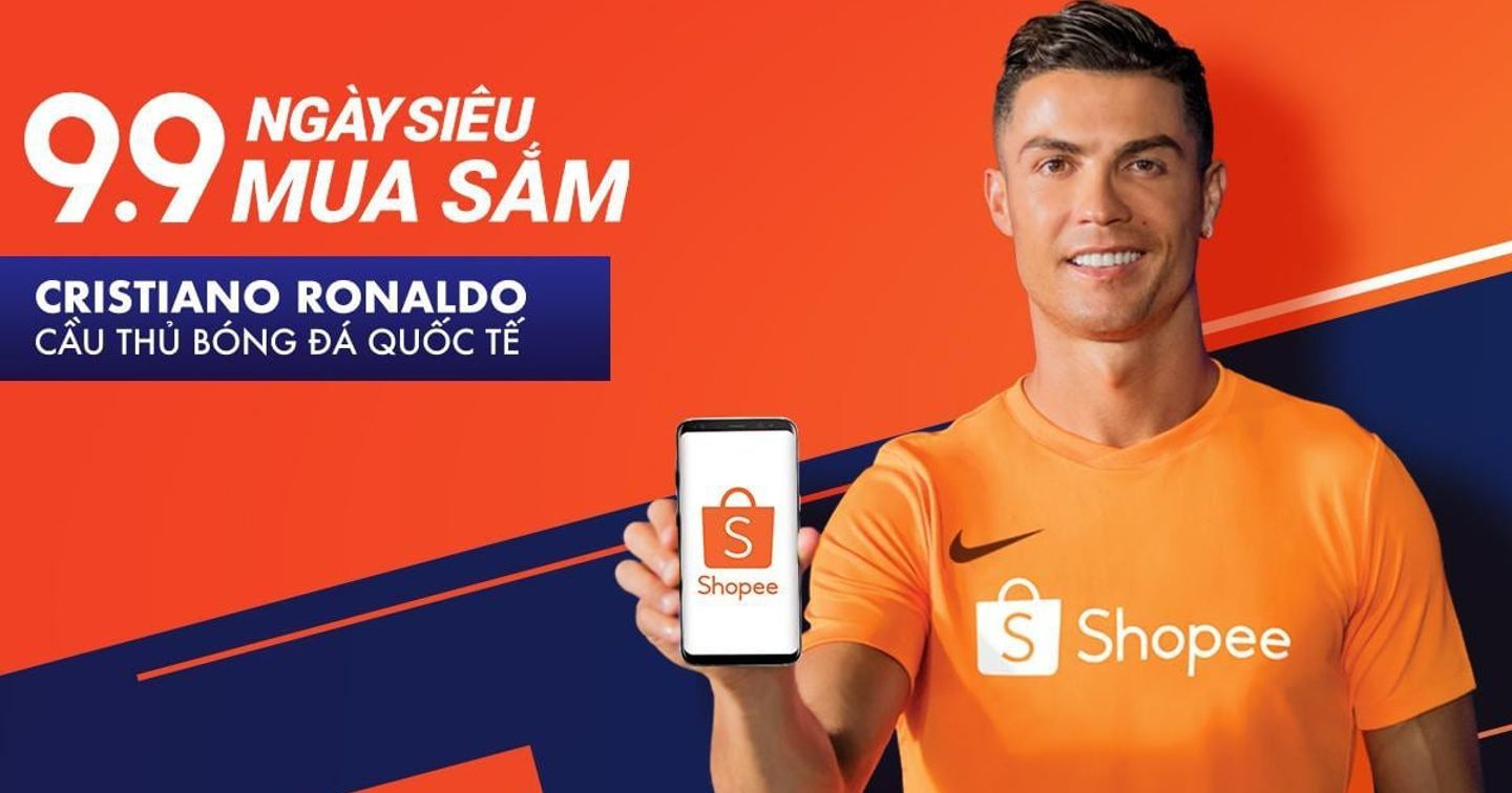 Cristiano Ronaldo trở thành đại sứ thương hiệu của Shopee