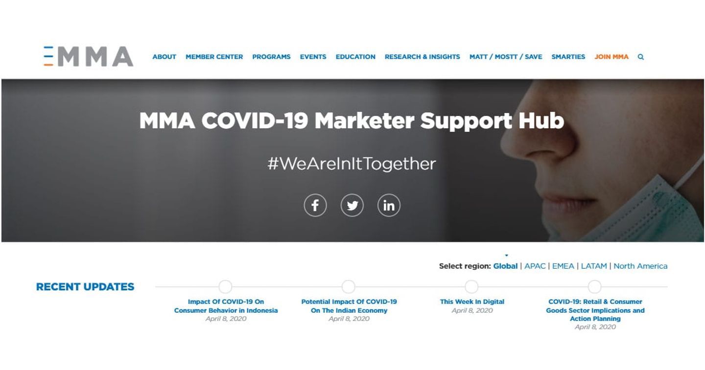 MMA Toàn cầu cho ra mắt “Covid-19 Marketer Support Hub”