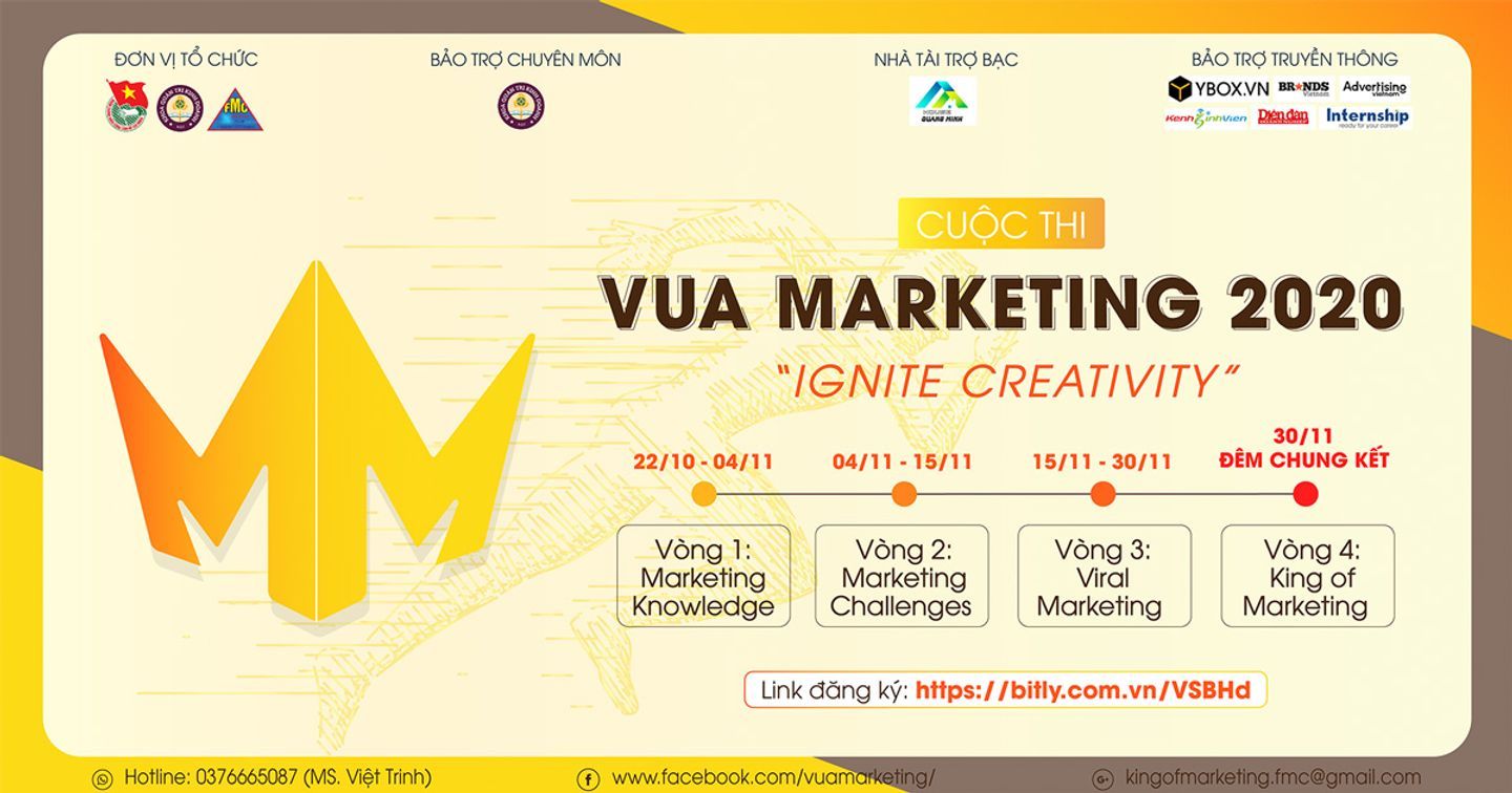 Bùng nổ với Lễ phát động Cuộc thi Vua Marketing 2020 – Ignite Creativity